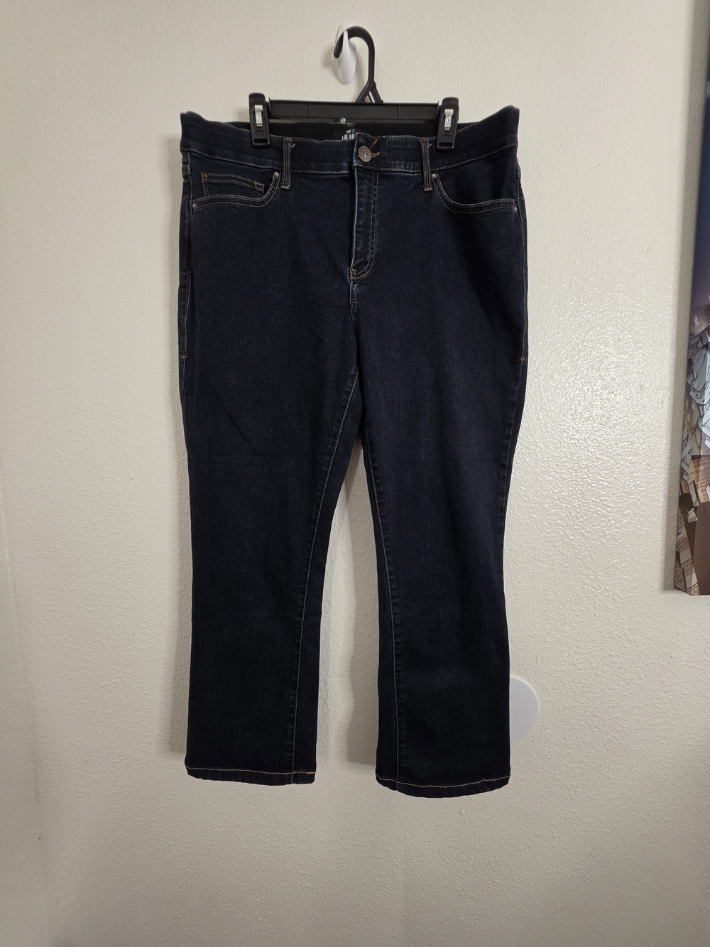 LuLaRoe Womens Size 38 Dark Wash Stretch Denim Straight Leg Jeans